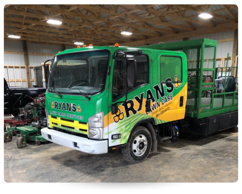 ryan's lawn care work truck